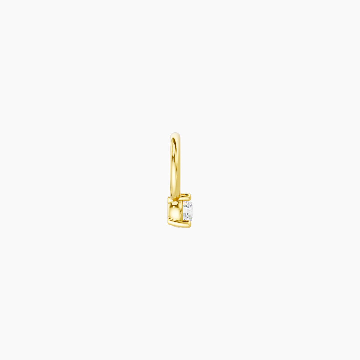 Nut | 18k Yellow Gold 2 mm Round Diamond Charm
