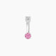 Nut | Round Pink Sapphire & Diamond Belly Piercing