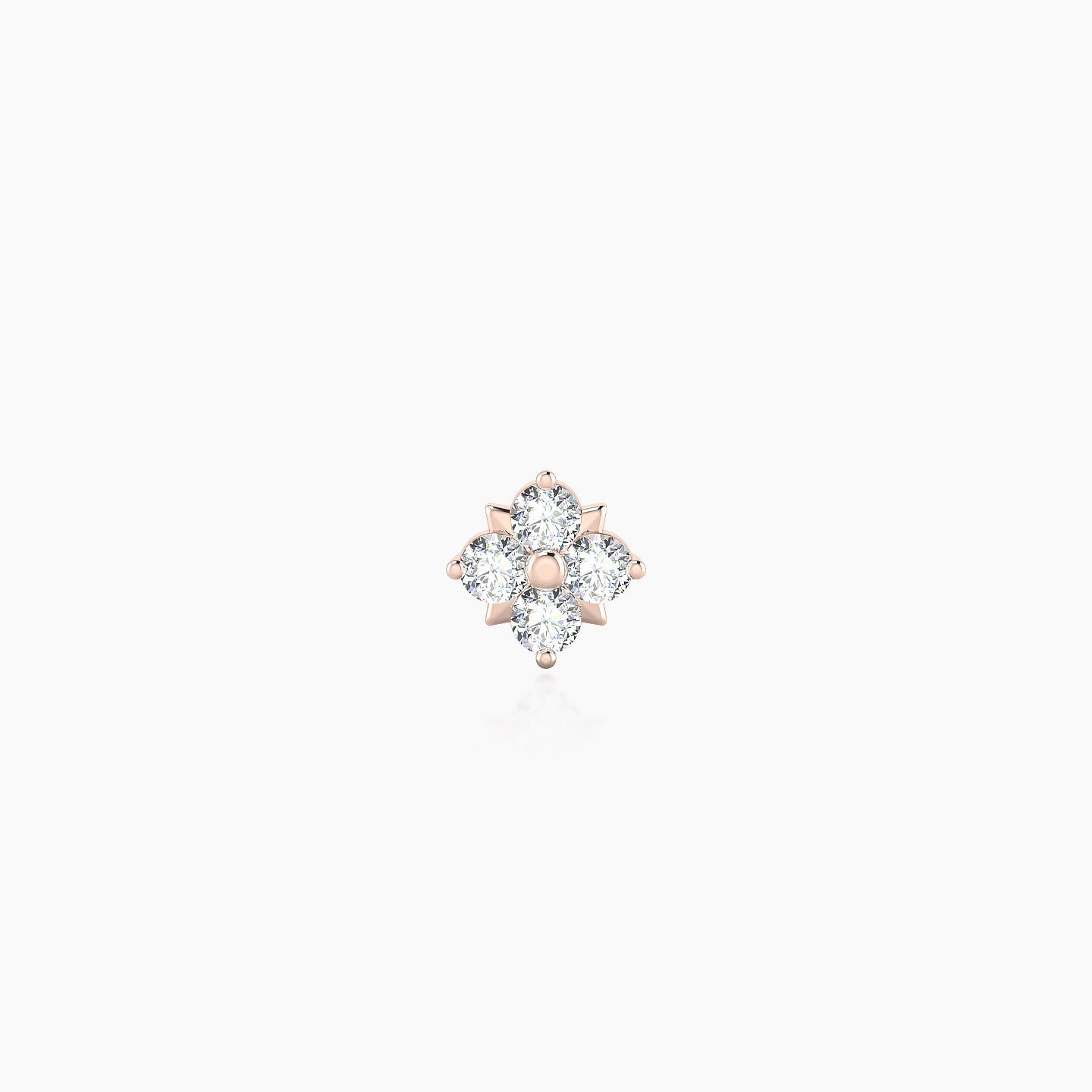 Nymph | 18k Rose Gold 5 mm Flower Diamond Piercing