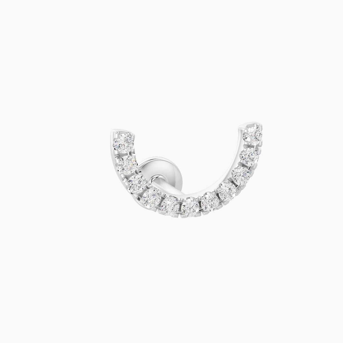 Ops | 18k White Gold 5 mm Diamond Conch Piercing