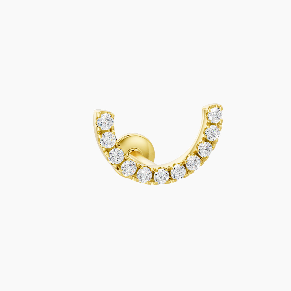 Ops | 18k Yellow Gold 5 mm Diamond Conch Piercing