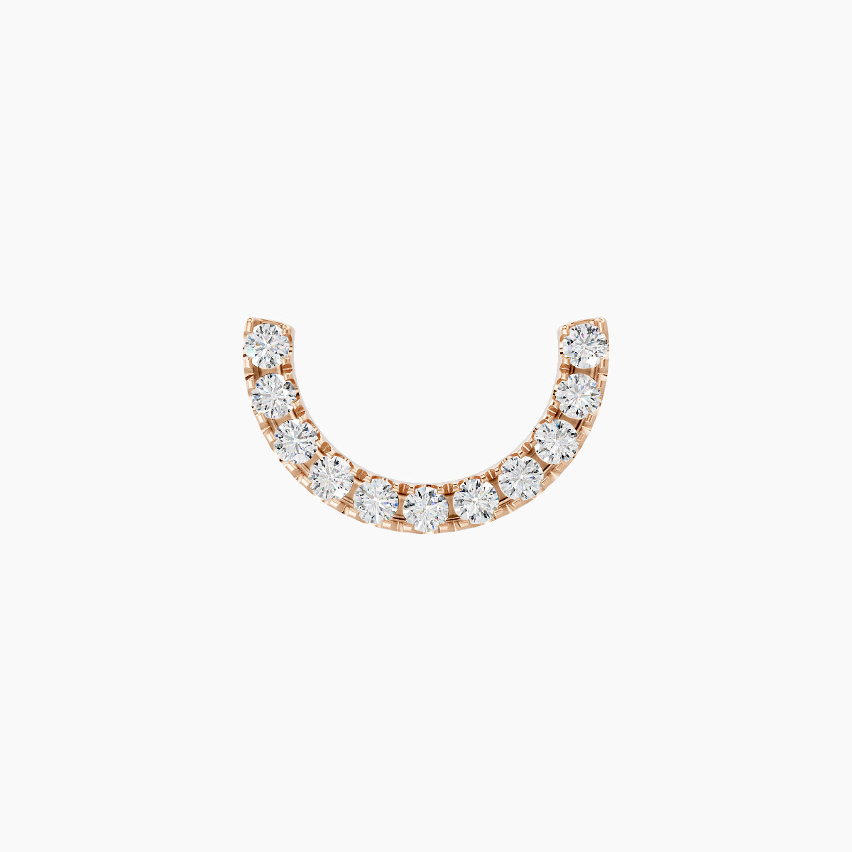 Ops | 18k Rose Gold 6.5 mm Diamond Conch Piercing
