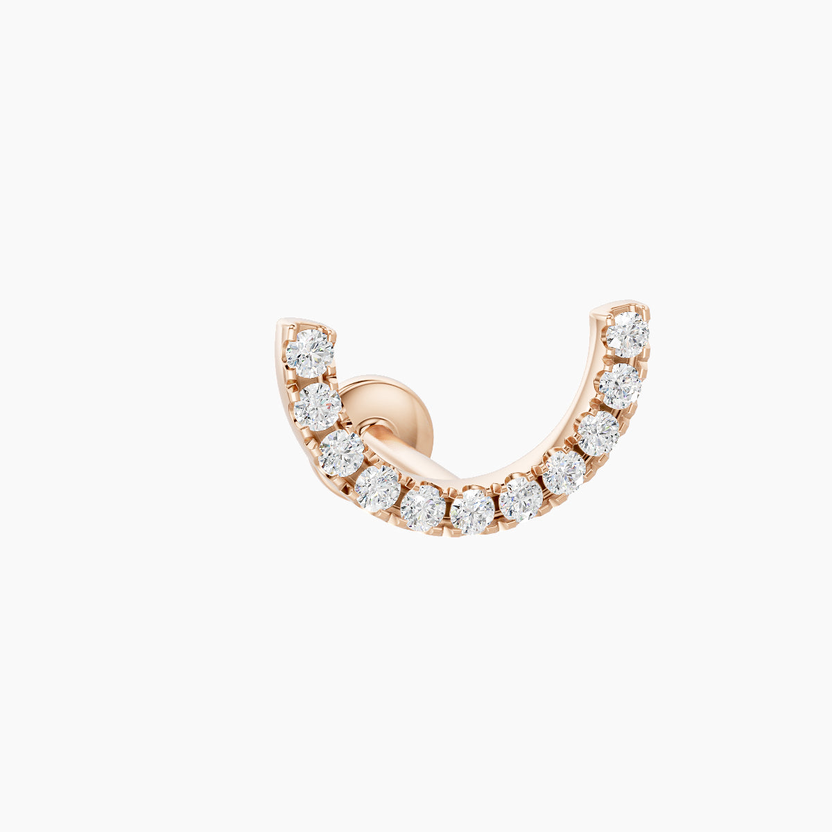 Ops | 18k Rose Gold 6.5 mm Diamond Conch Piercing