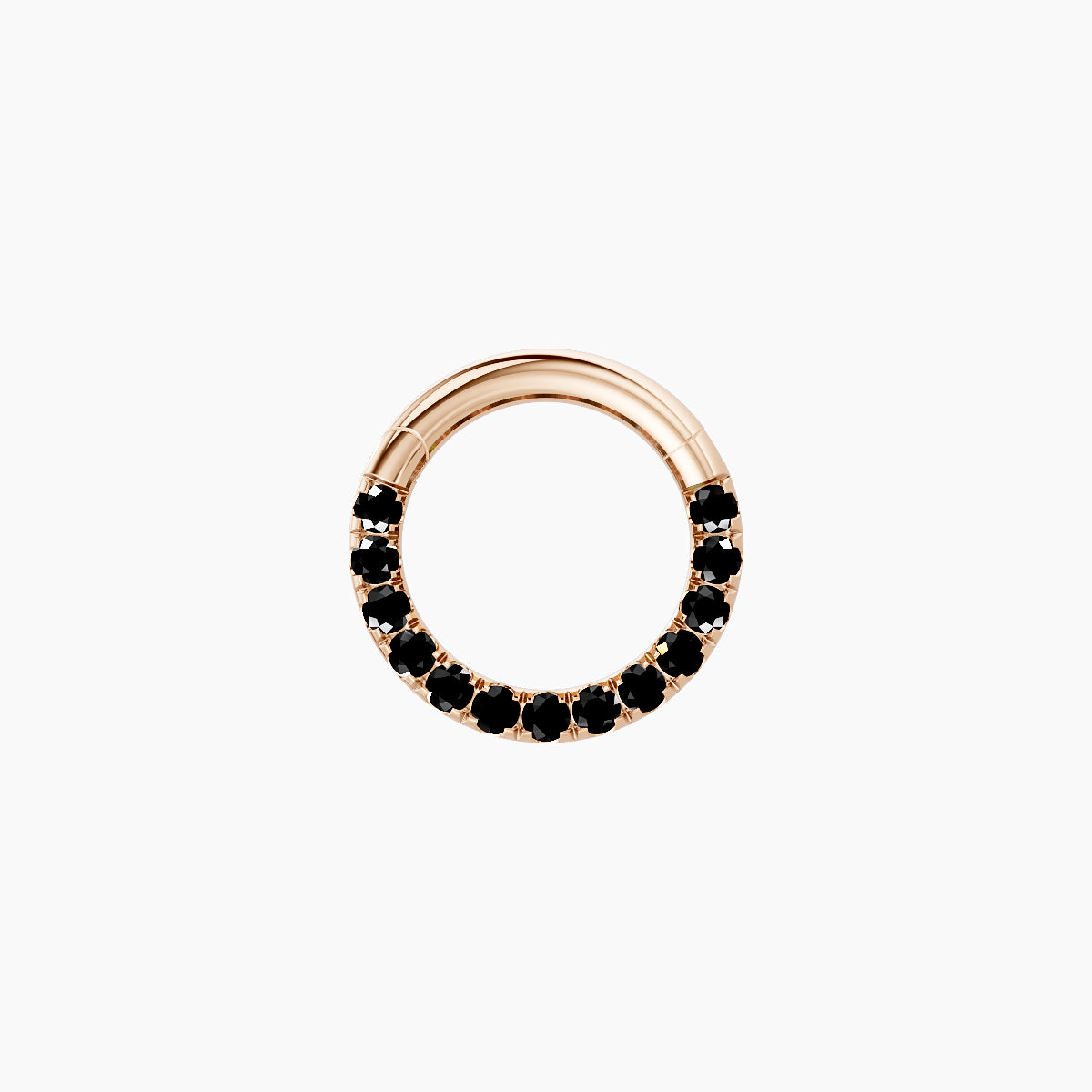 Ops | 18k Rose Gold 6.5 mm Black Diamond Daith Piercing