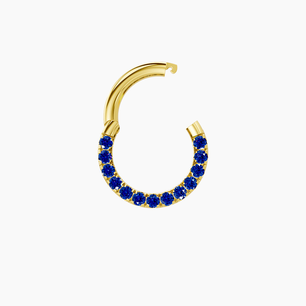 Ops | 18k Yellow Gold 6.5 mm Sapphire Daith Piercing