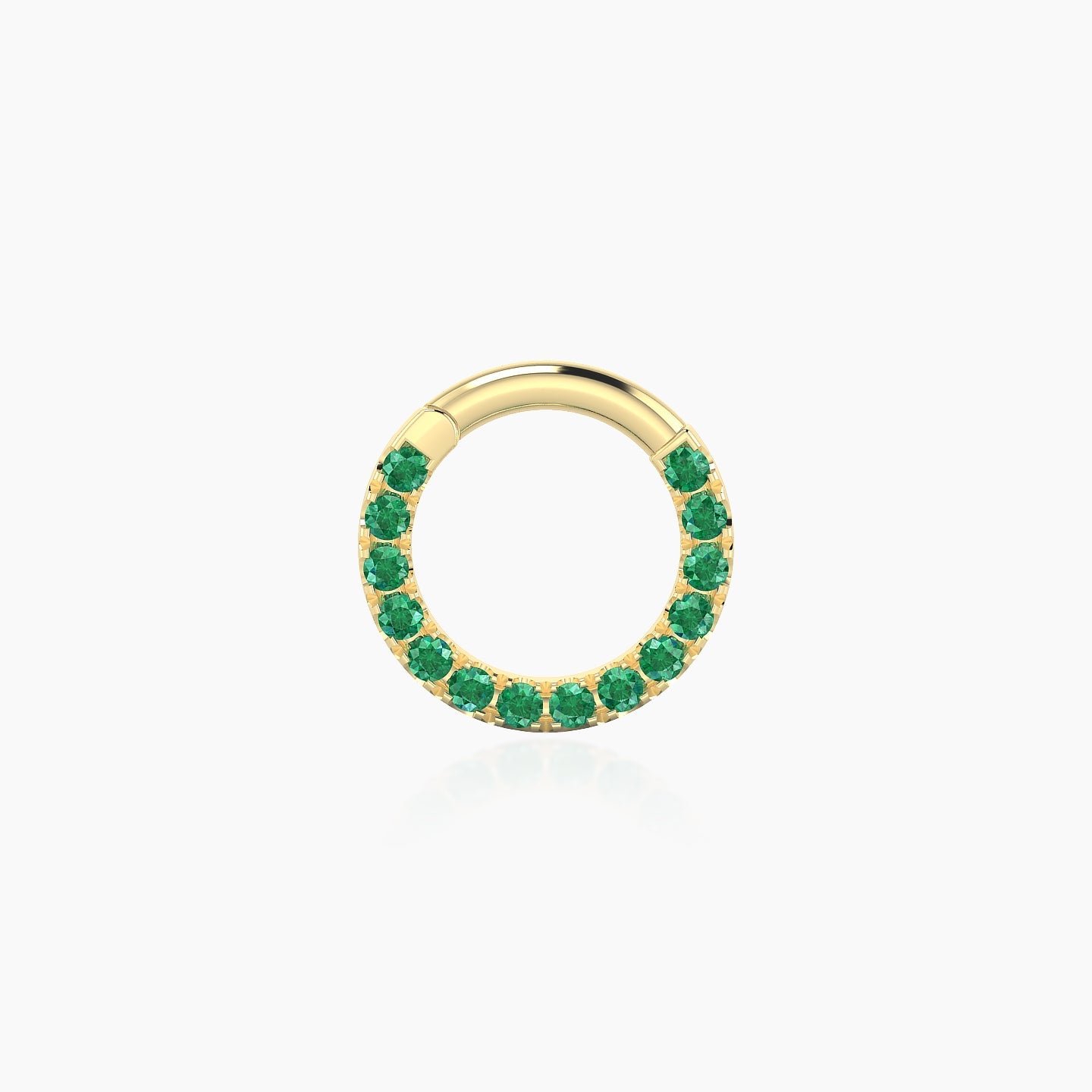 Ops | 18k Yellow Gold 6.5 mm Emerald Daith Piercing