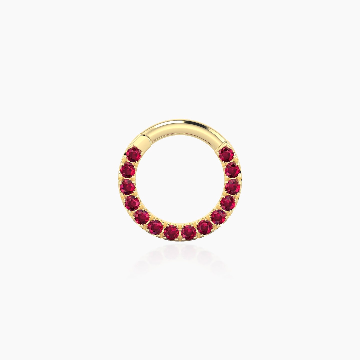 Ops | 18k Yellow Gold 6.5 mm Ruby Daith Piercing