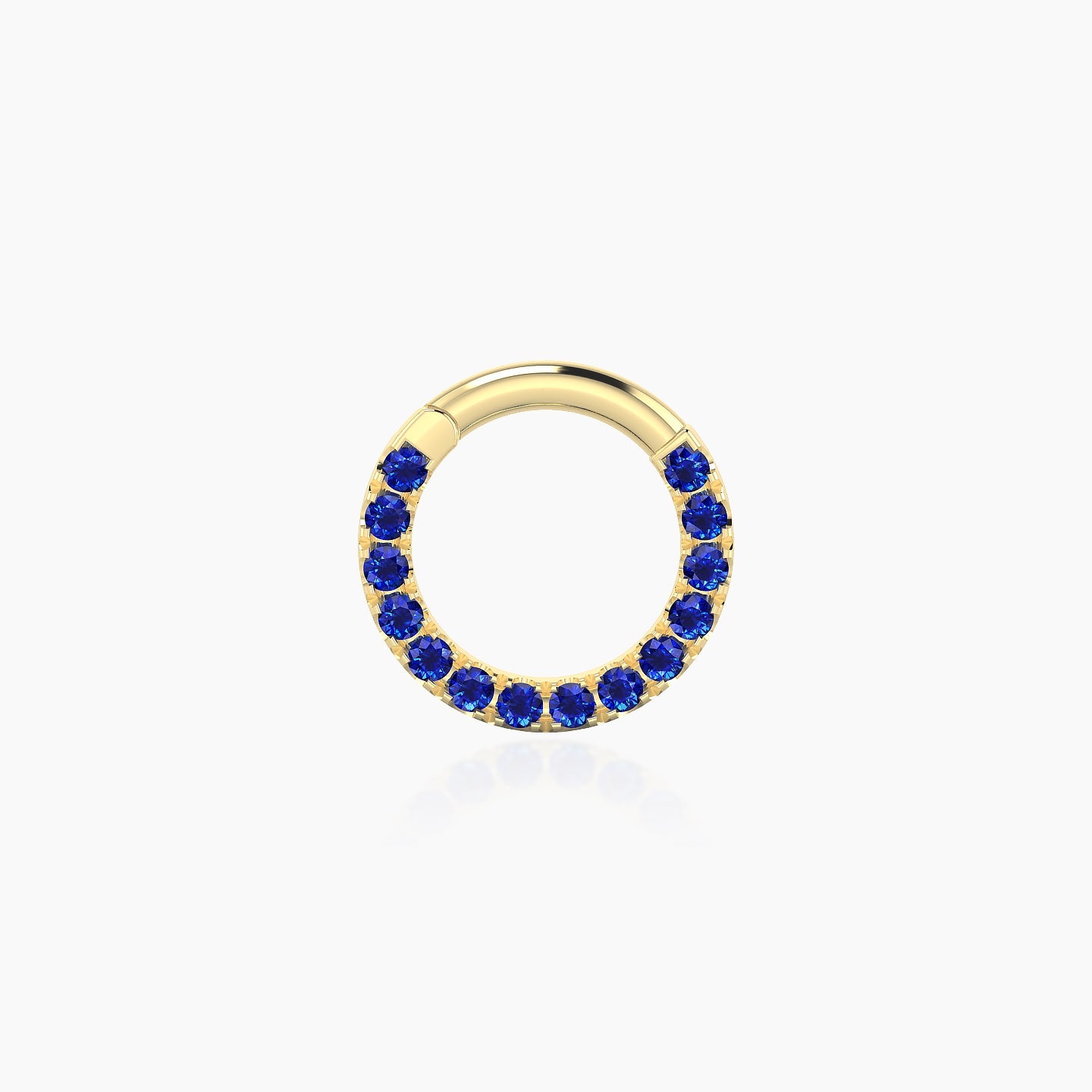 Ops | 18k Yellow Gold 6.5 mm Sapphire Daith Piercing