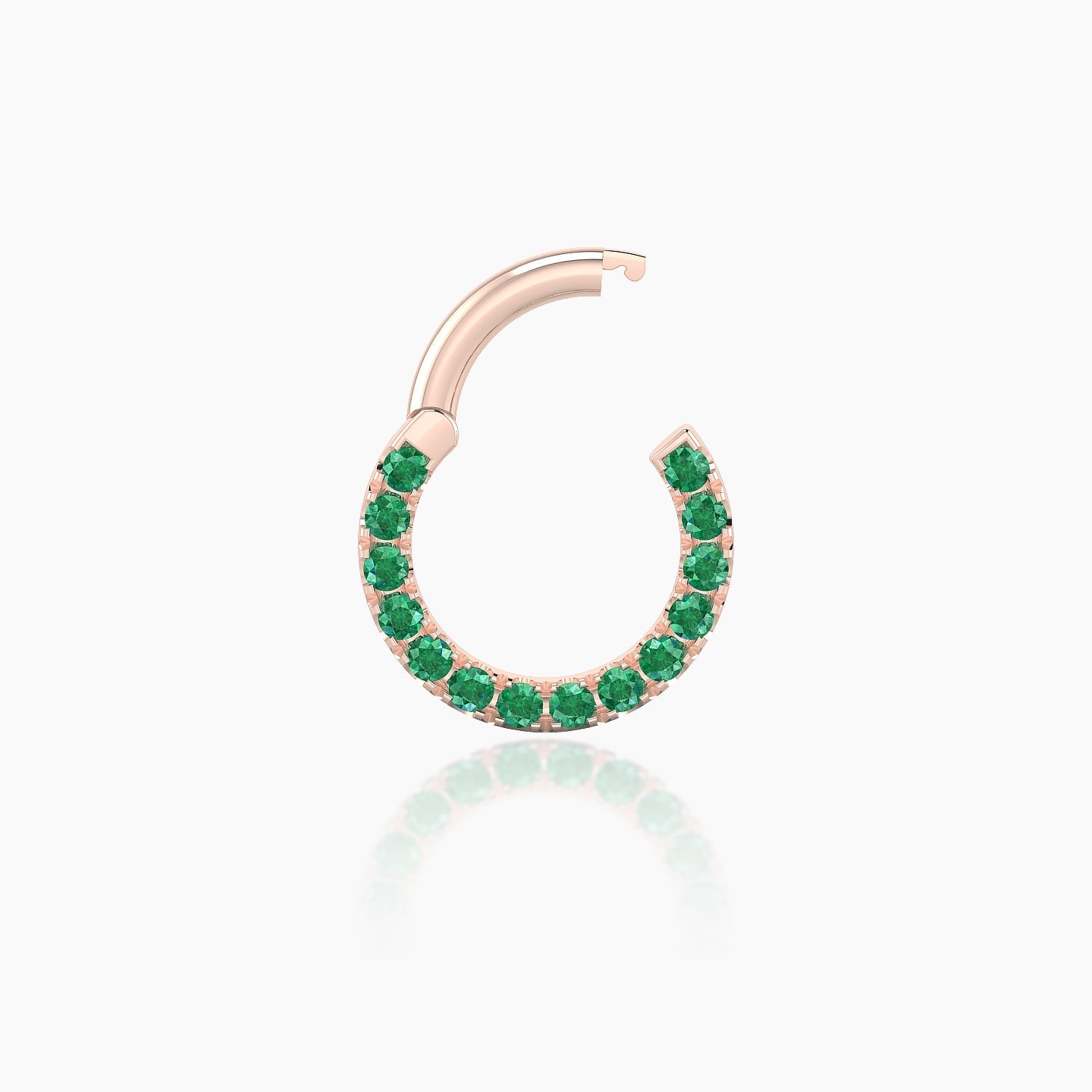 Ops | 18k Rose Gold 6.5 mm Emerald Daith Piercing