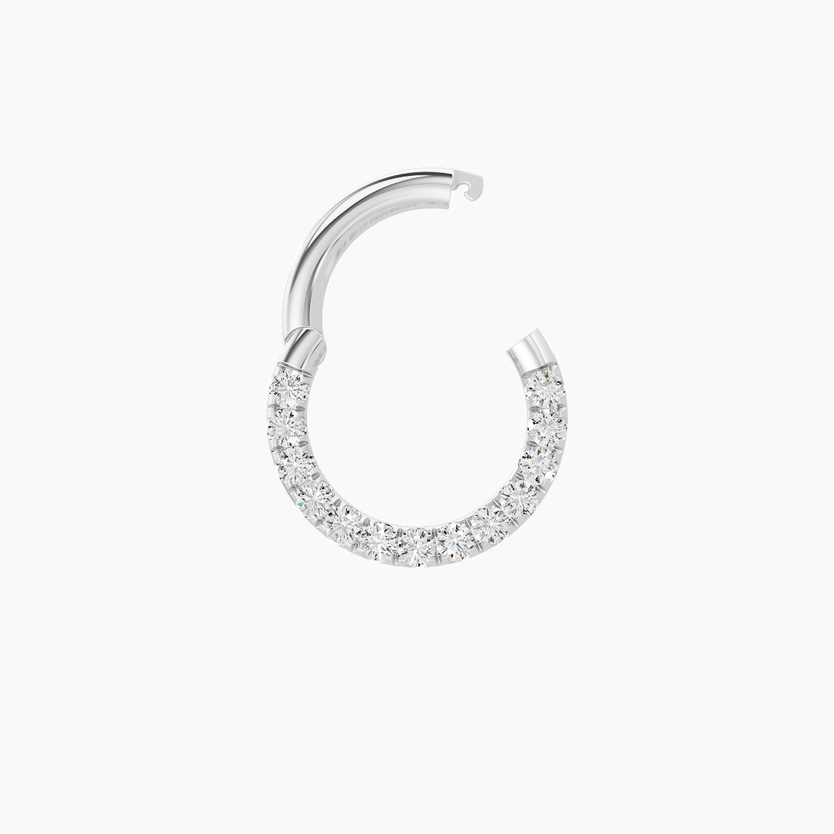 Ops | 18k White Gold 6.5 mm Diamond Septum Piercing