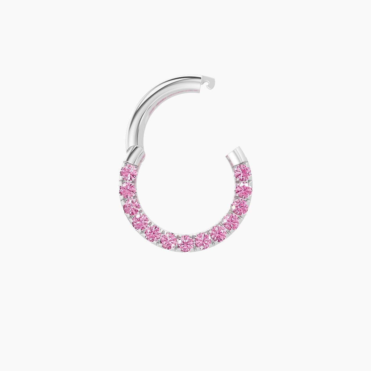 Ops | 18k White Gold 6.5 mm Pink Sapphire Septum Piercing