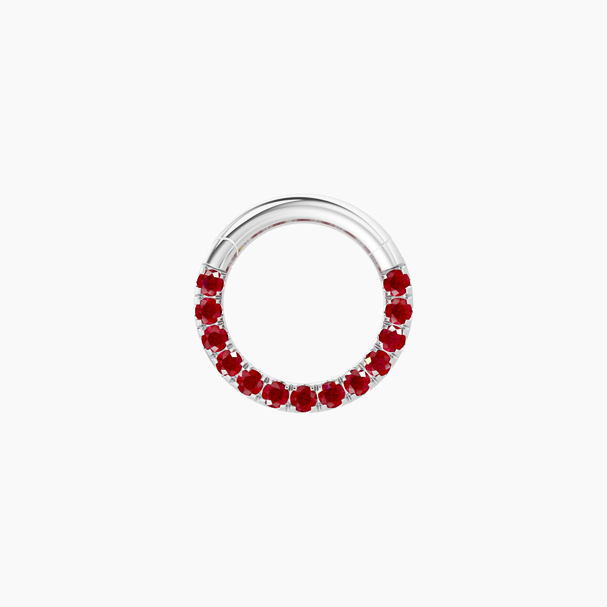 Ops | 18k White Gold 6.5 mm Ruby Septum Piercing