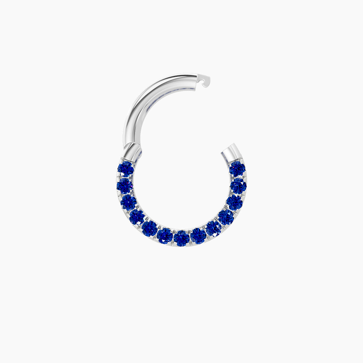 Ops | 18k White Gold 6.5 mm Sapphire Septum Piercing