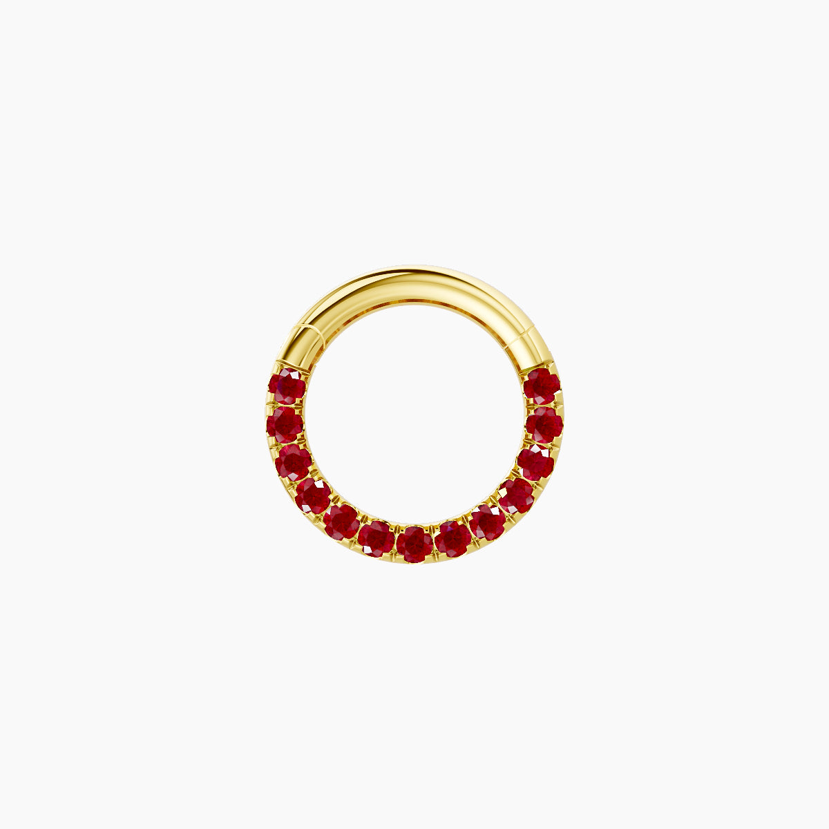 Ops | 18k Yellow Gold 6.5 mm Ruby Septum Piercing