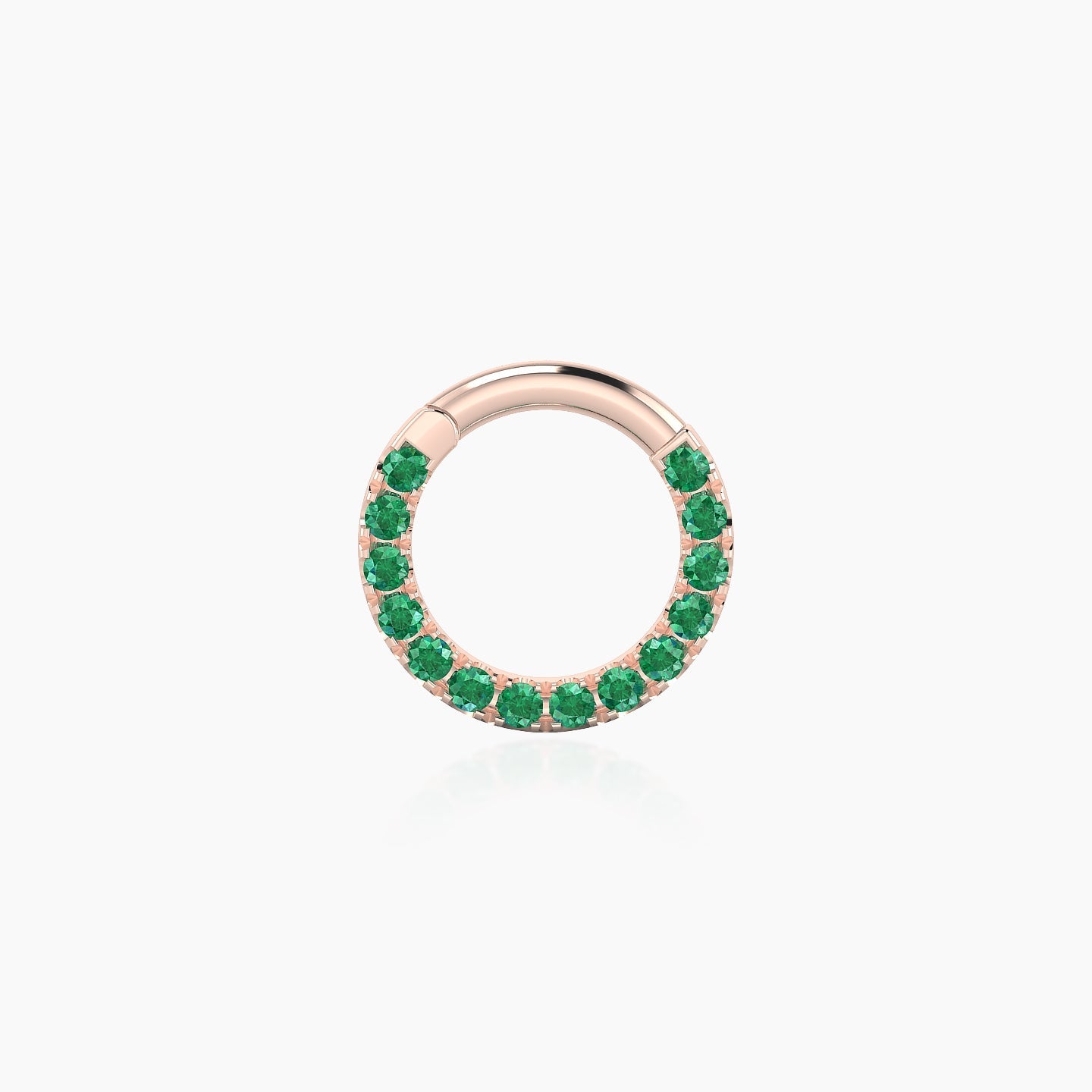 Ops | 18k Rose Gold 6.5 mm Emerald Septum Piercing