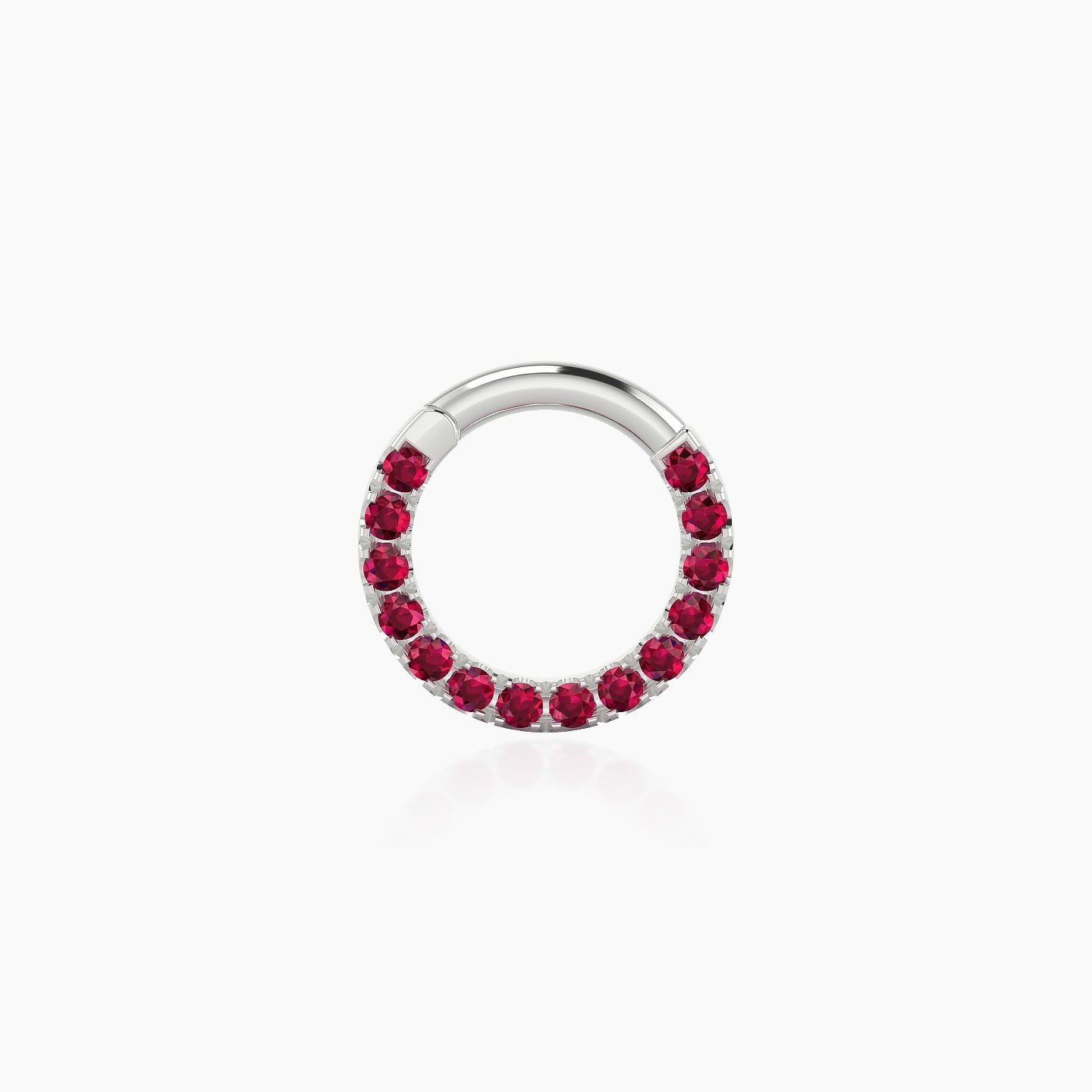 Ops | 18k White Gold 6.5 mm Ruby Septum Piercing