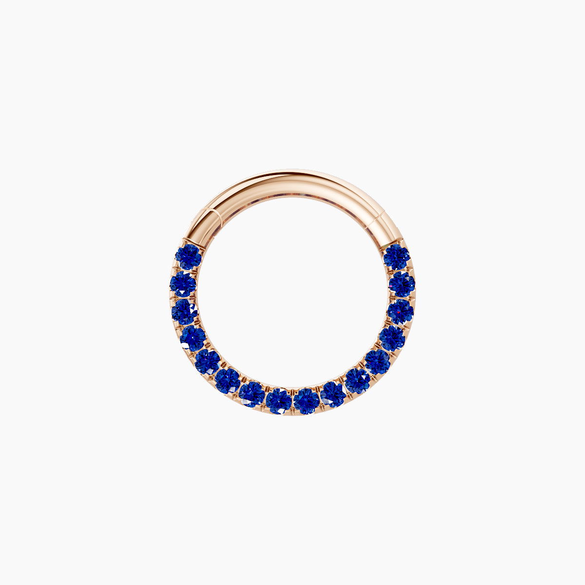 Ops | 18k Rose Gold 8 mm Sapphire Daith Piercing