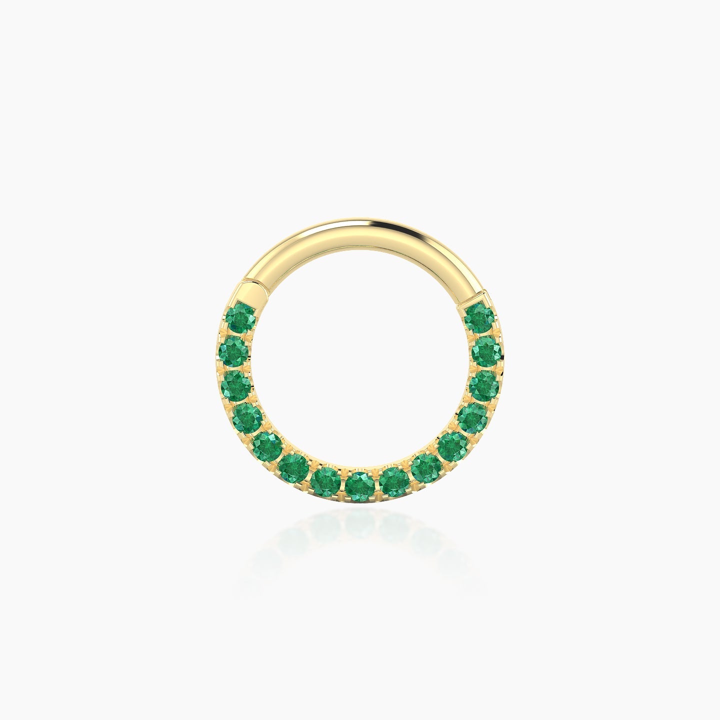 Ops | 18k Yellow Gold 8 mm Emerald Daith Piercing