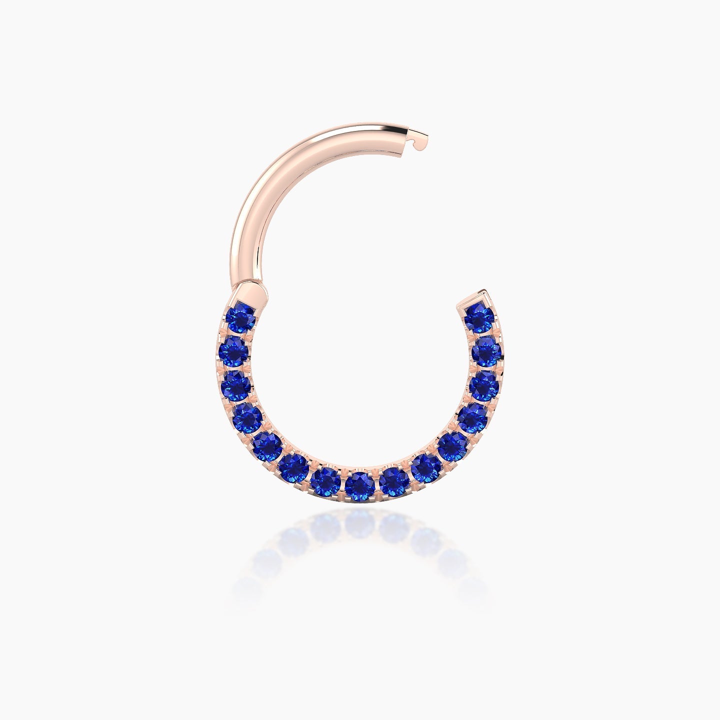 Ops | 18k Rose Gold 8 mm Sapphire Daith Piercing