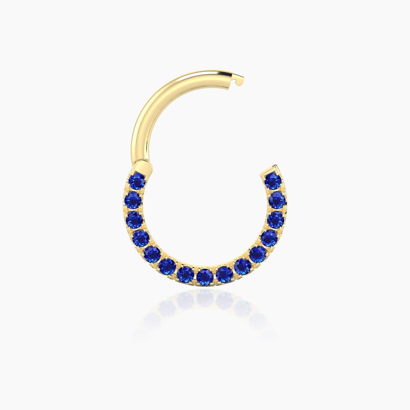 Ops | 18k Yellow Gold 8 mm Sapphire Daith Piercing