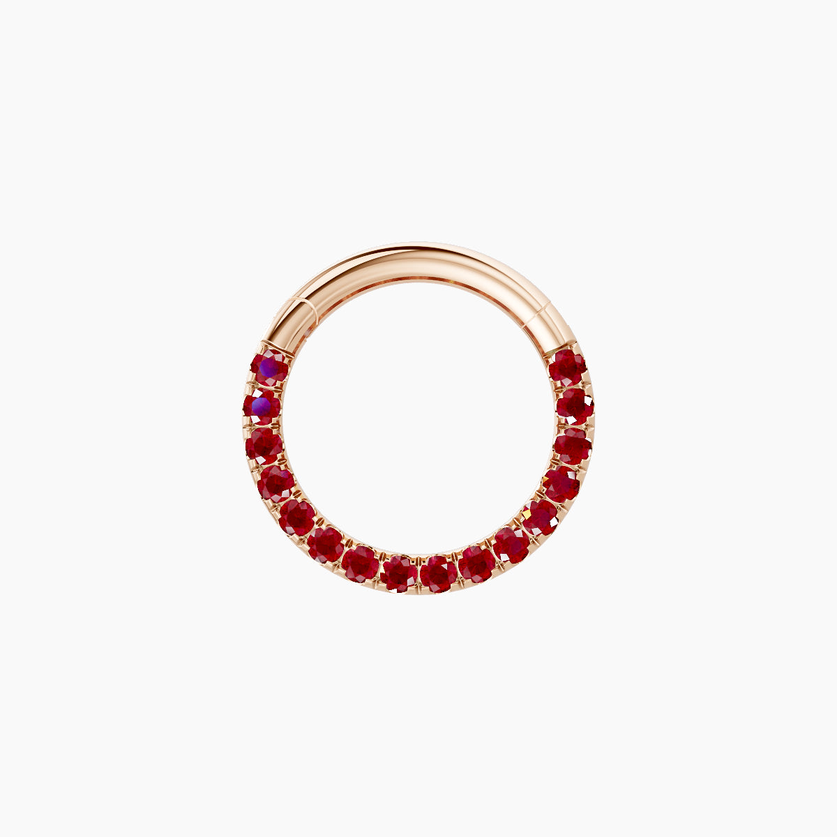 Ops | 18k Rose Gold 8 mm Ruby Septum Piercing