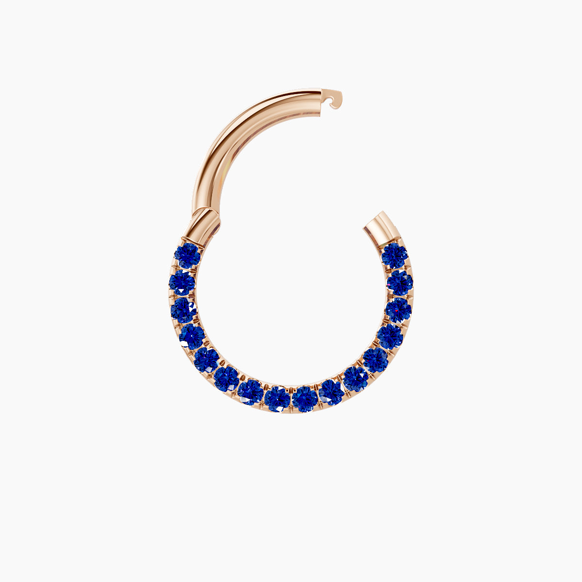 Ops | 18k Rose Gold 8 mm Sapphire Septum Piercing