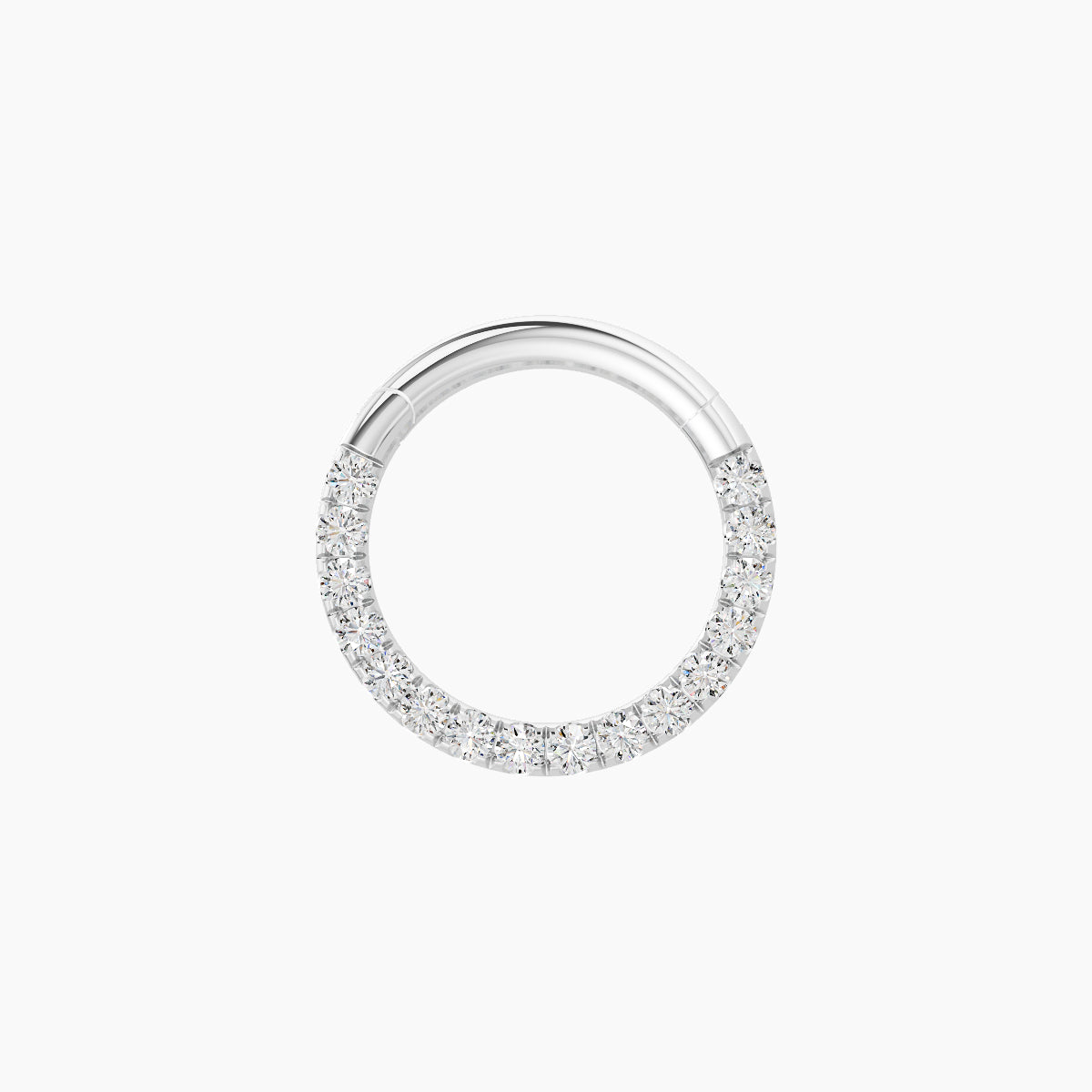 Ops | 18k White Gold 8 mm Diamond Septum Piercing