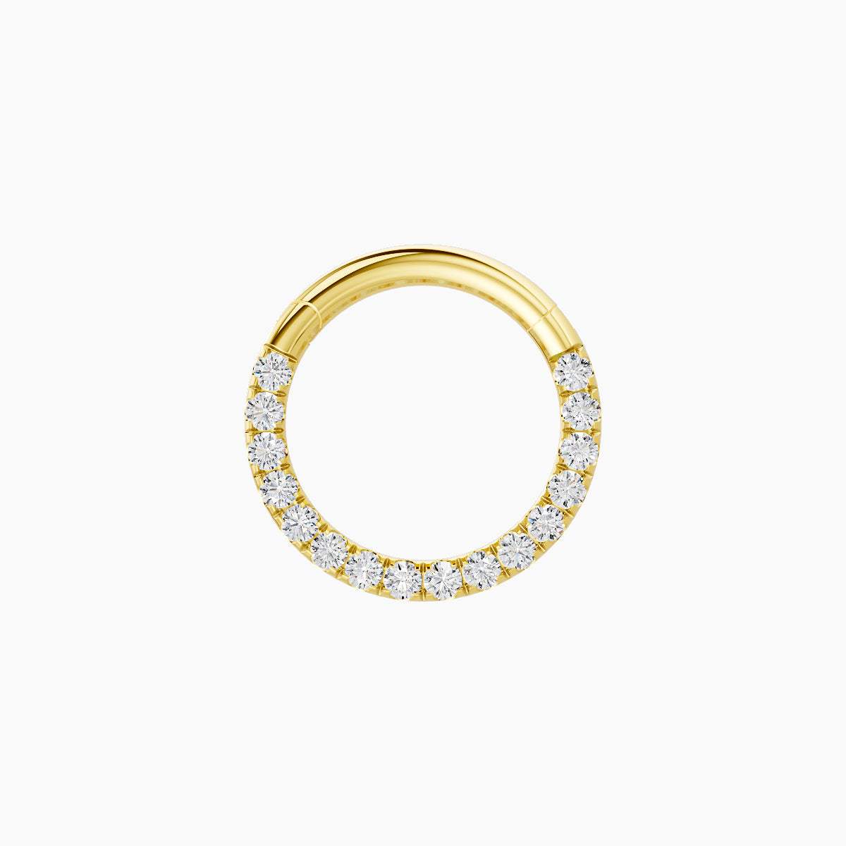 Ops | 18k Yellow Gold 8 mm Diamond Septum Piercing