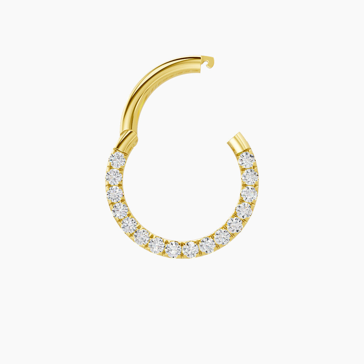 Ops | 18k Yellow Gold 8 mm Diamond Septum Piercing