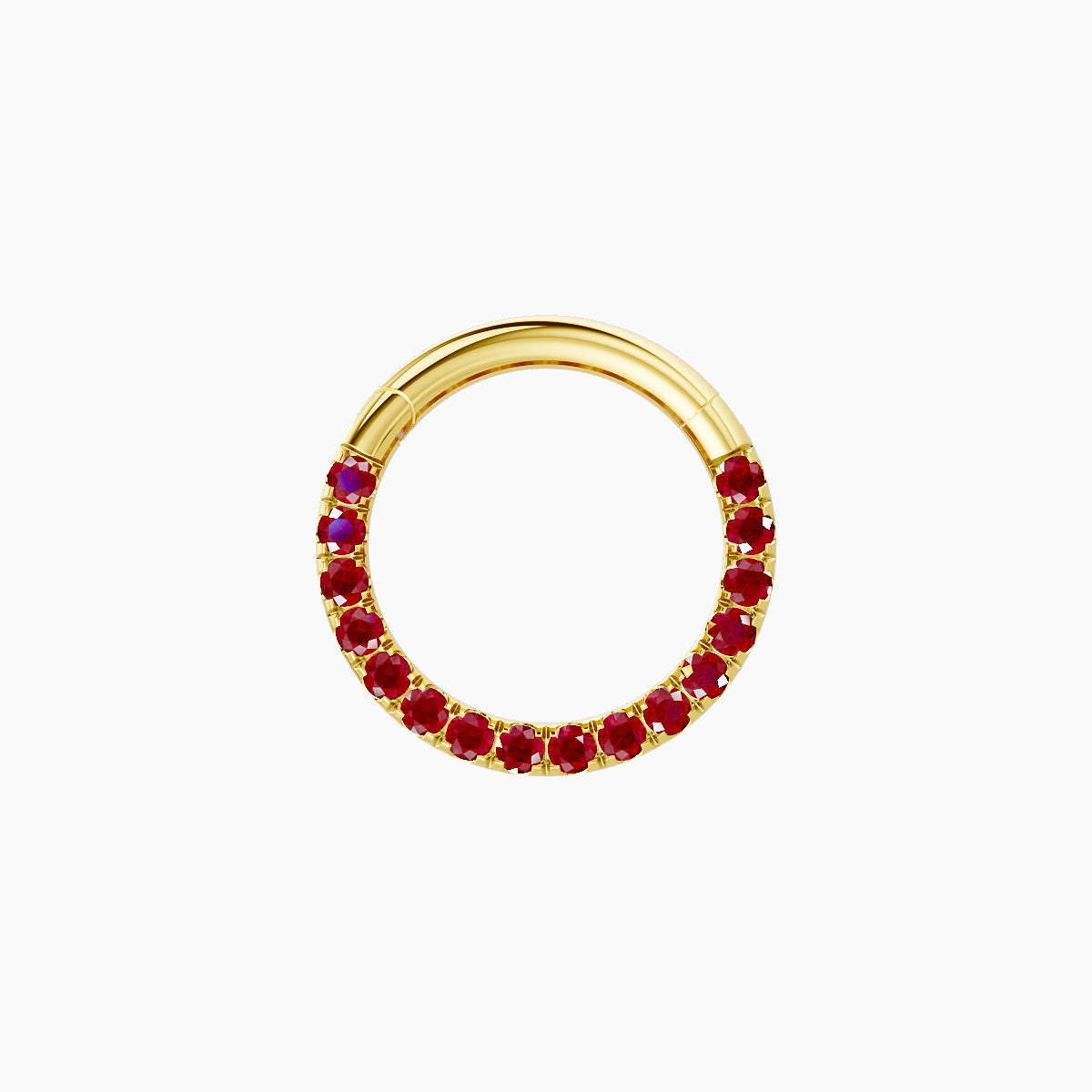 Ops | 18k Yellow Gold 8 mm Ruby Septum Piercing