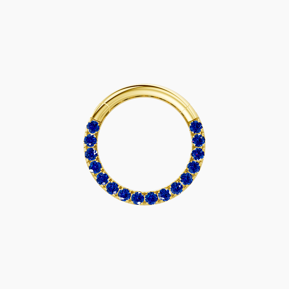Ops | 18k Yellow Gold 8 mm Sapphire Septum Piercing