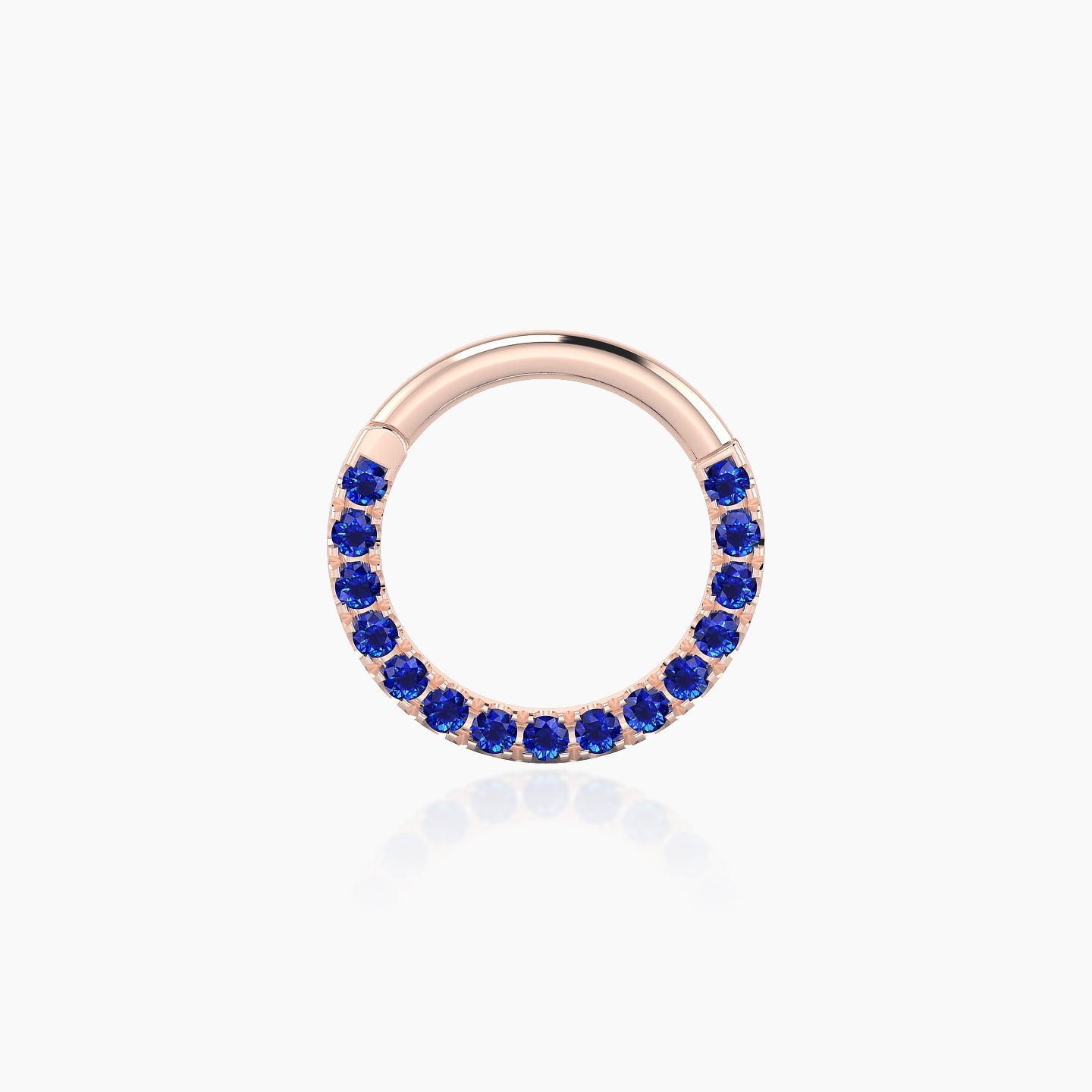 Ops | 18k Rose Gold 8 mm Sapphire Septum Piercing