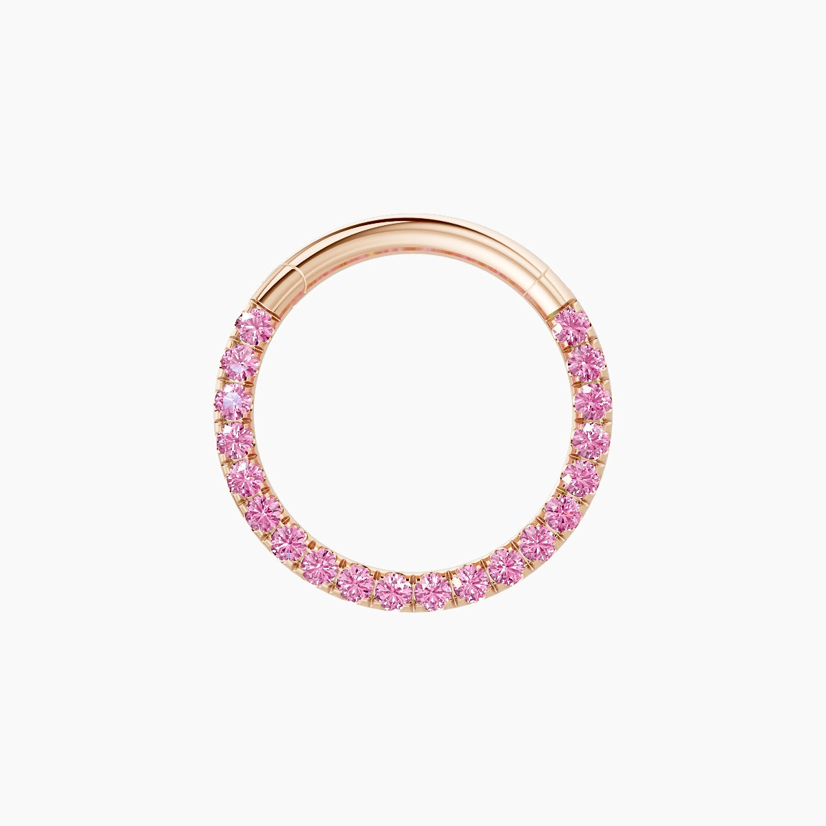 Ops | 18k Rose Gold 9.5 mm Pink Sapphire Daith Piercing