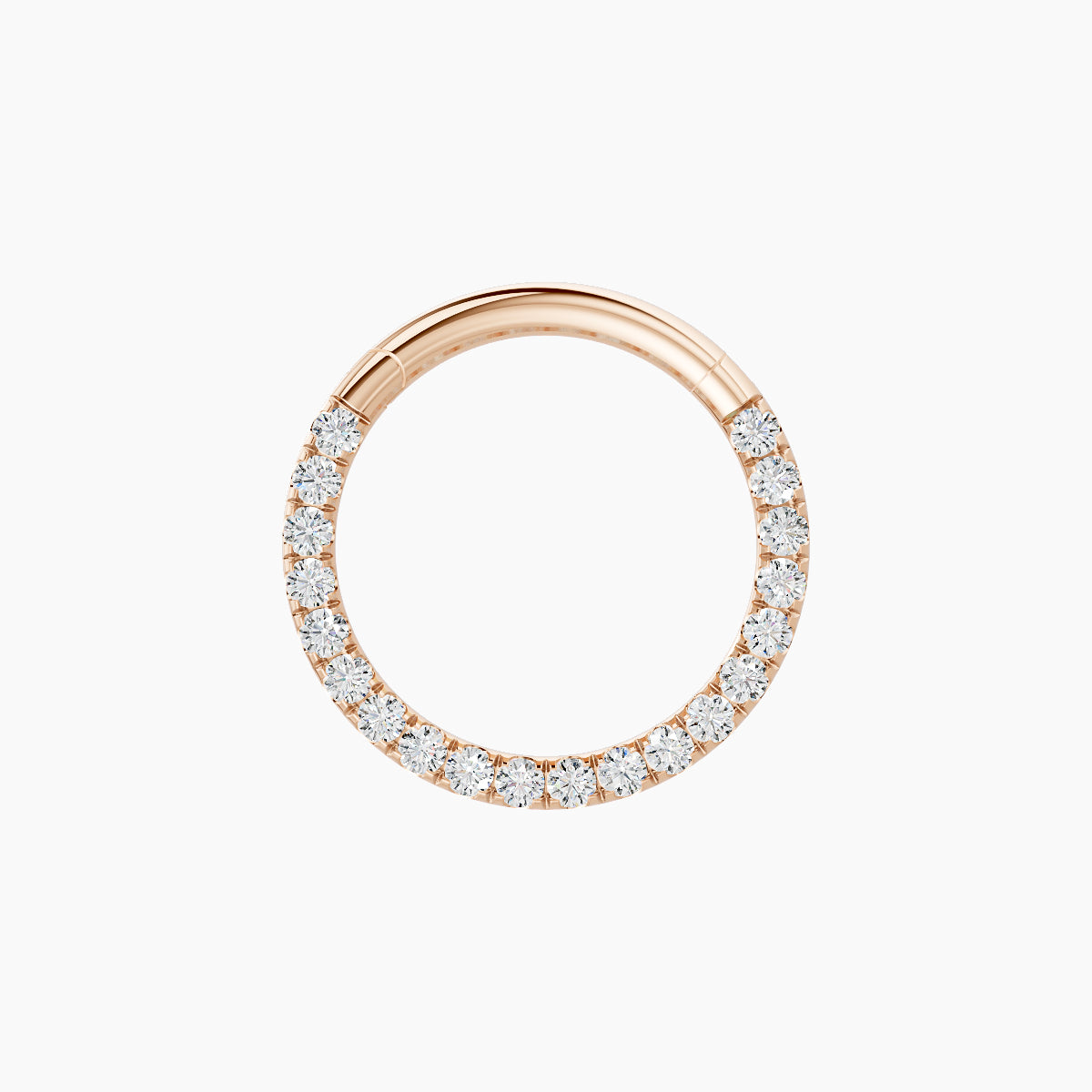 Ops | 18k Rose Gold 9.5 mm Diamond Septum Piercing