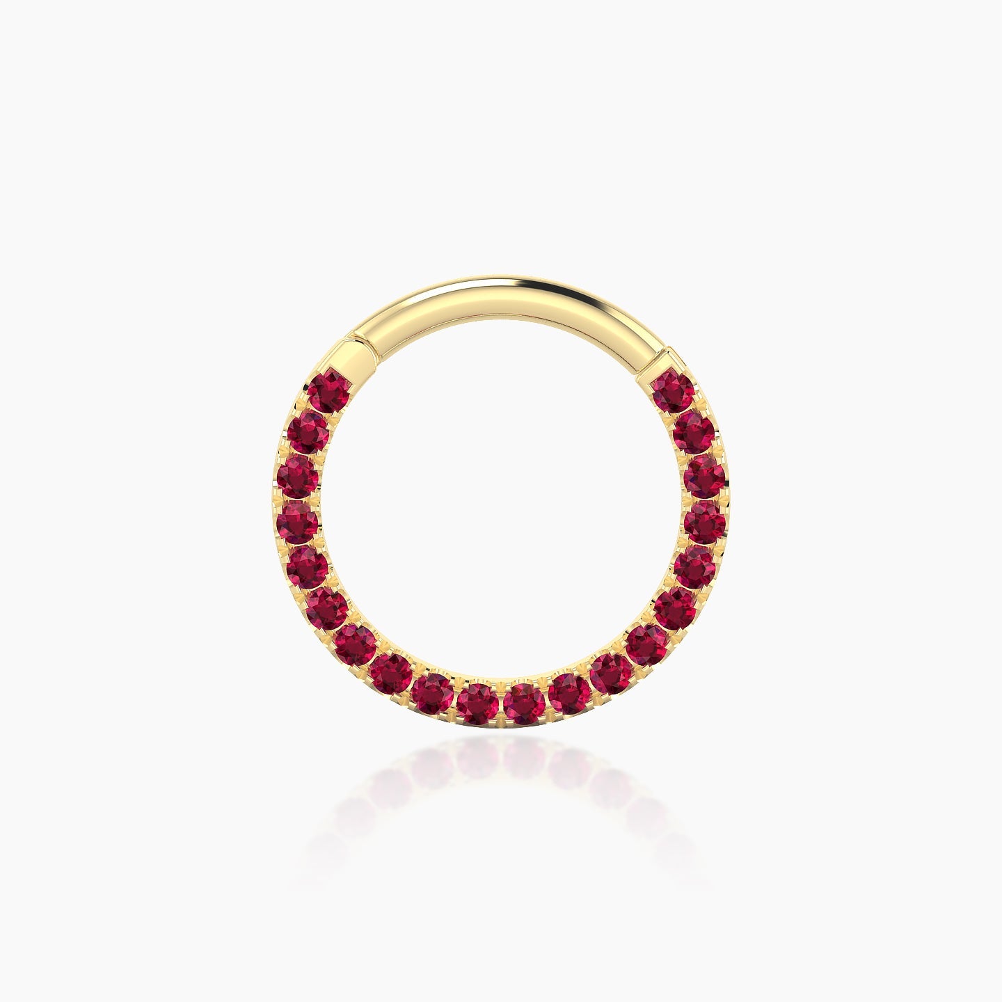 Ops | 18k Yellow Gold 9.5 mm Ruby Septum Piercing