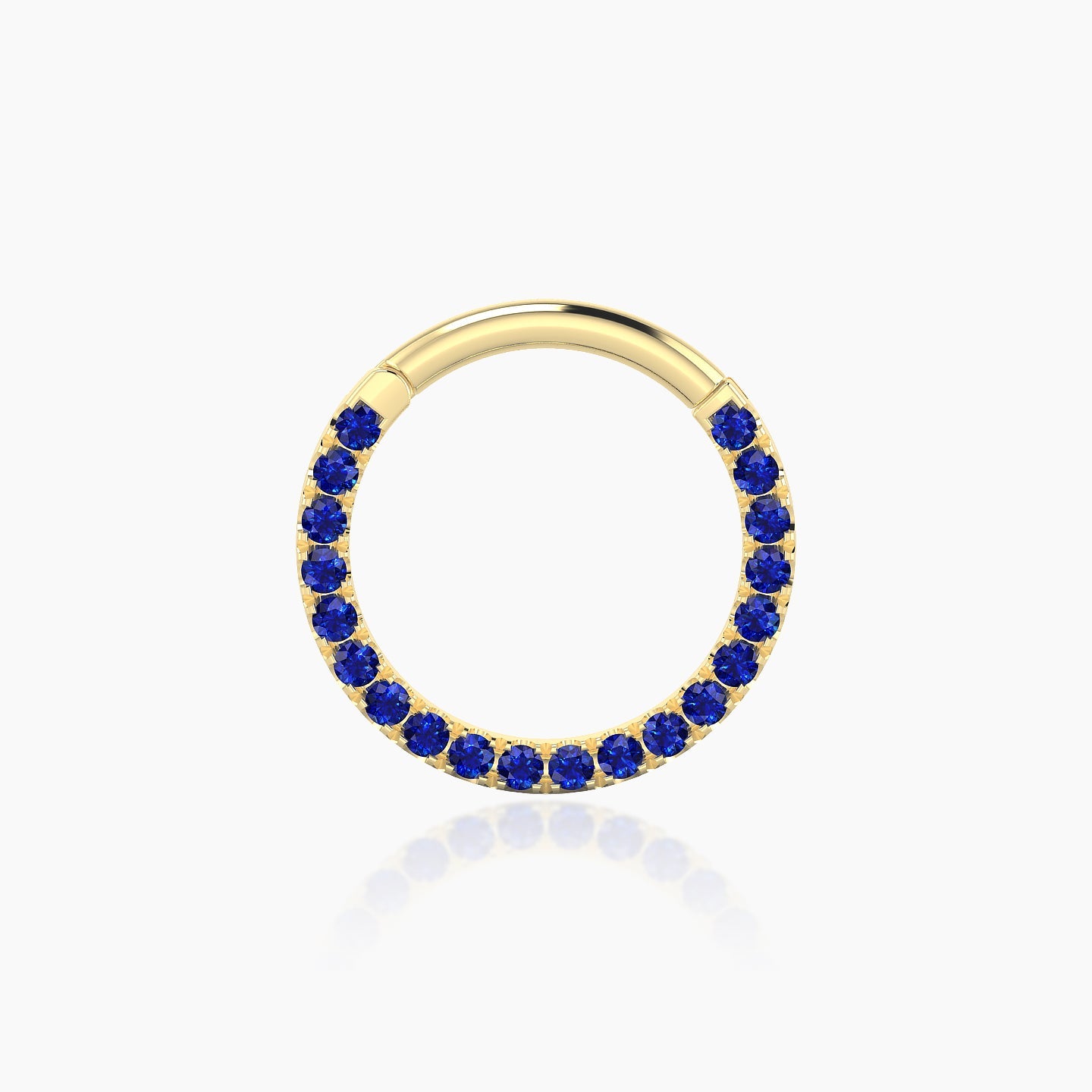 Ops | 18k Yellow Gold 9.5 mm Sapphire Septum Piercing