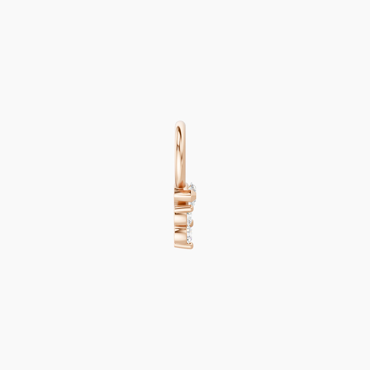 Oya | 18k Rose Gold 4 mm Diamond Charm