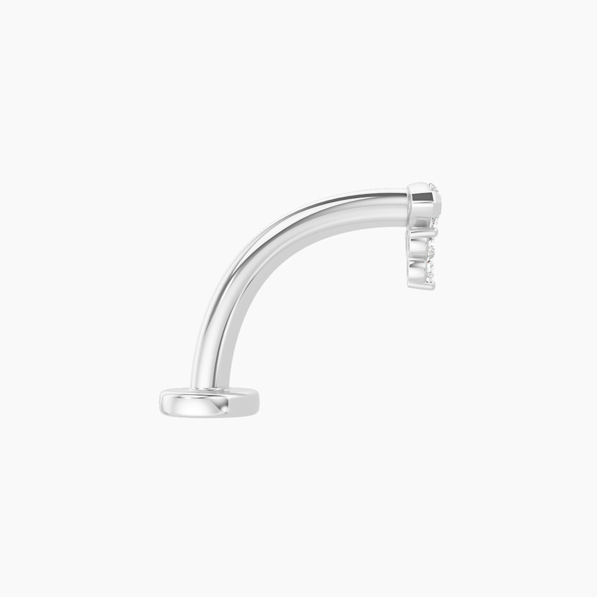 Oya | 18k White Gold 5 mm 10 mm Diamond Floating Navel Piercing