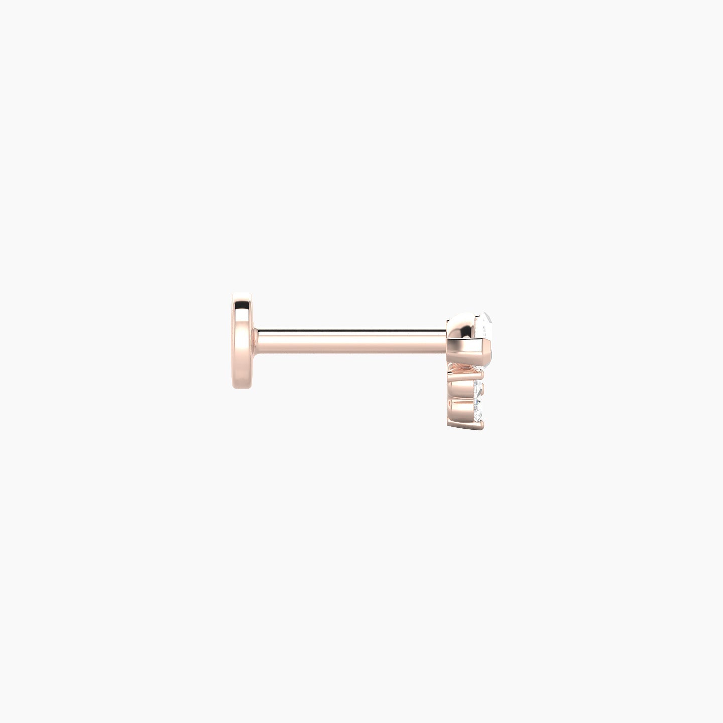 Oya | 18k Rose Gold 5 mm 6.5 mm Diamond Piercing