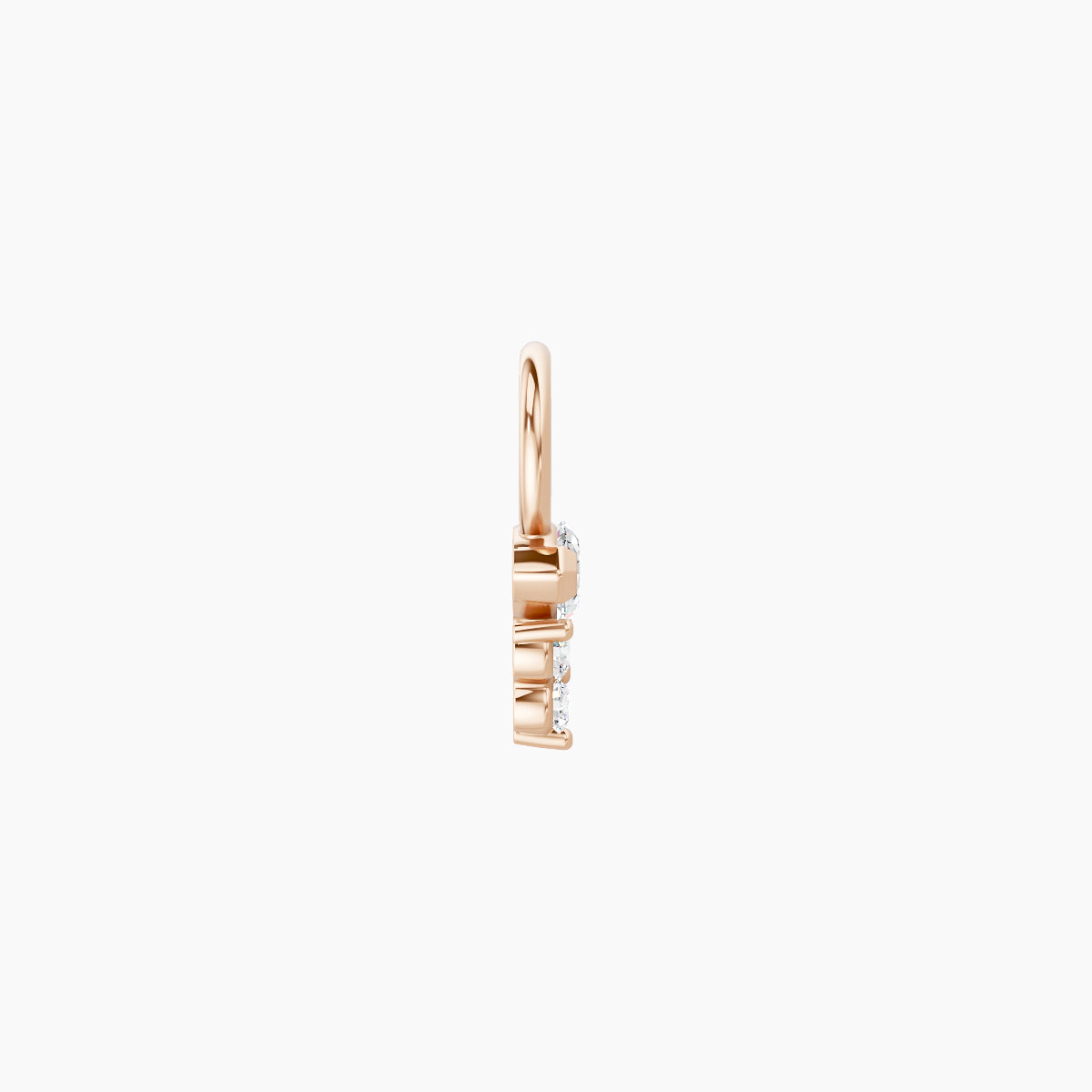 Oya | 18k Rose Gold 5 mm Diamond Charm