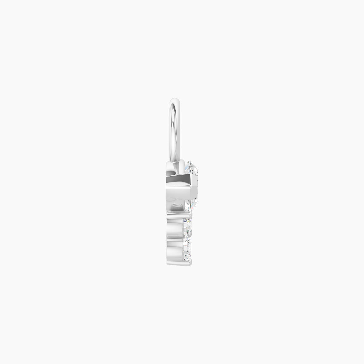 Oya | 18k White Gold 7 mm Diamond Charm