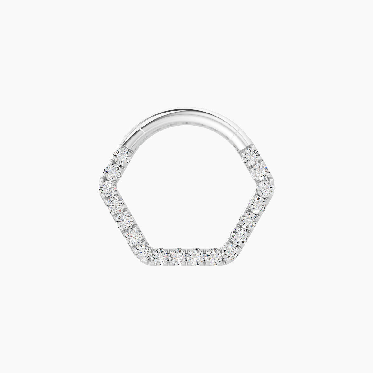 Petya | 18k White Gold 6.5 mm Diamond Daith Piercing