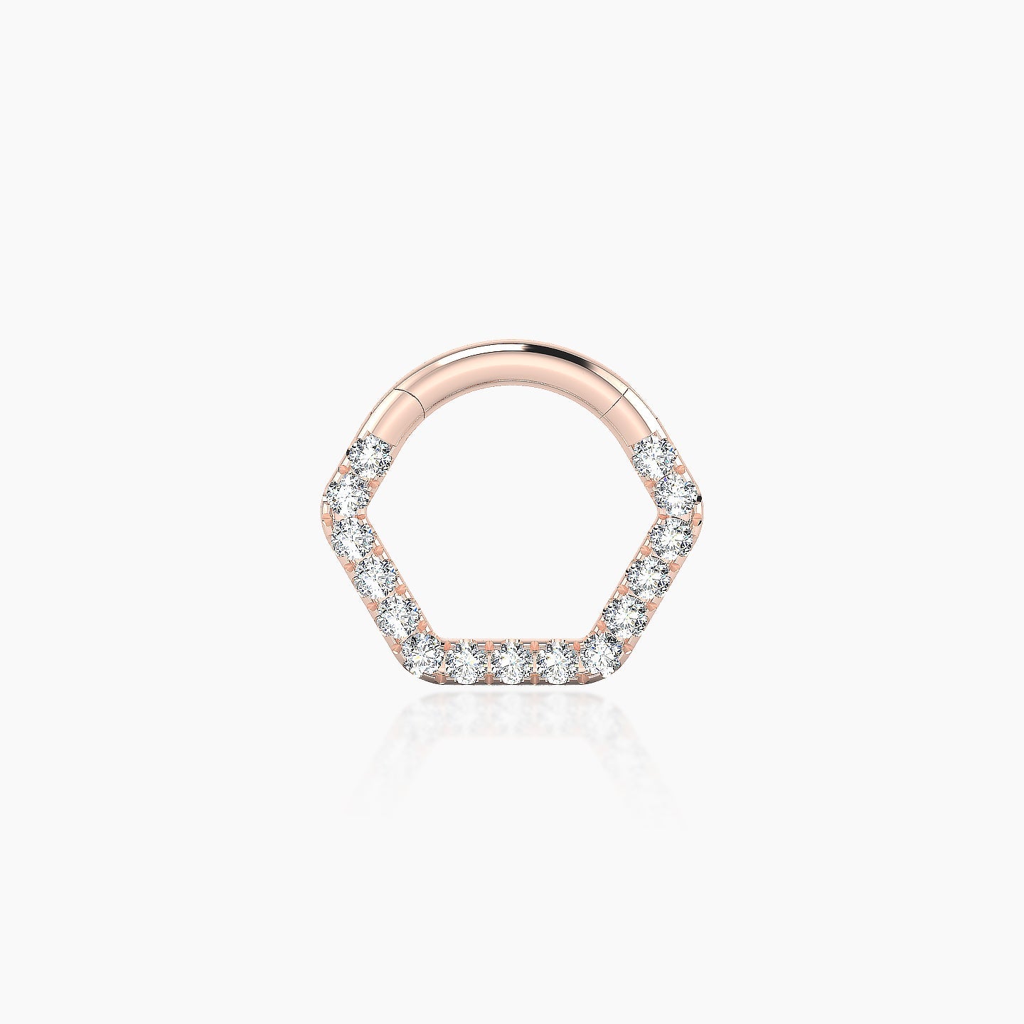 Petya | 18k Rose Gold 6.5 mm Diamond Daith Piercing