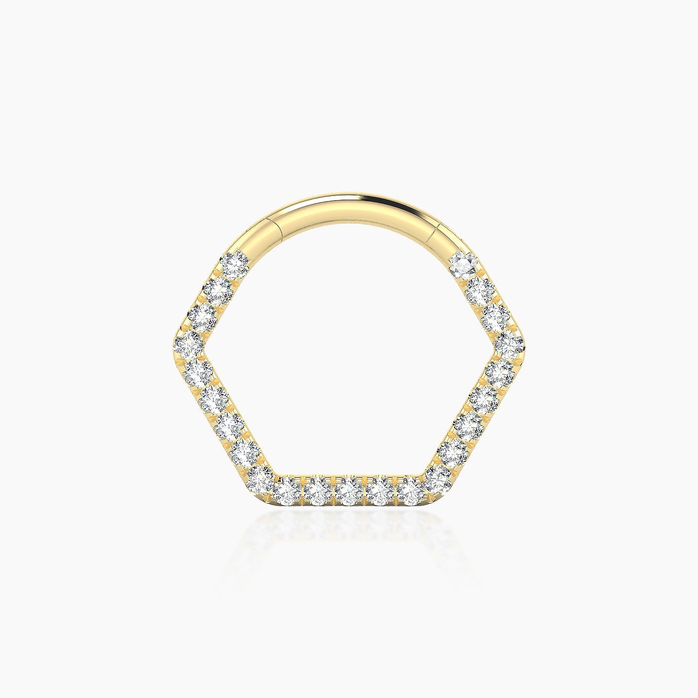 Petya | 18k Yellow Gold 9.5 mm Diamond Daith Piercing