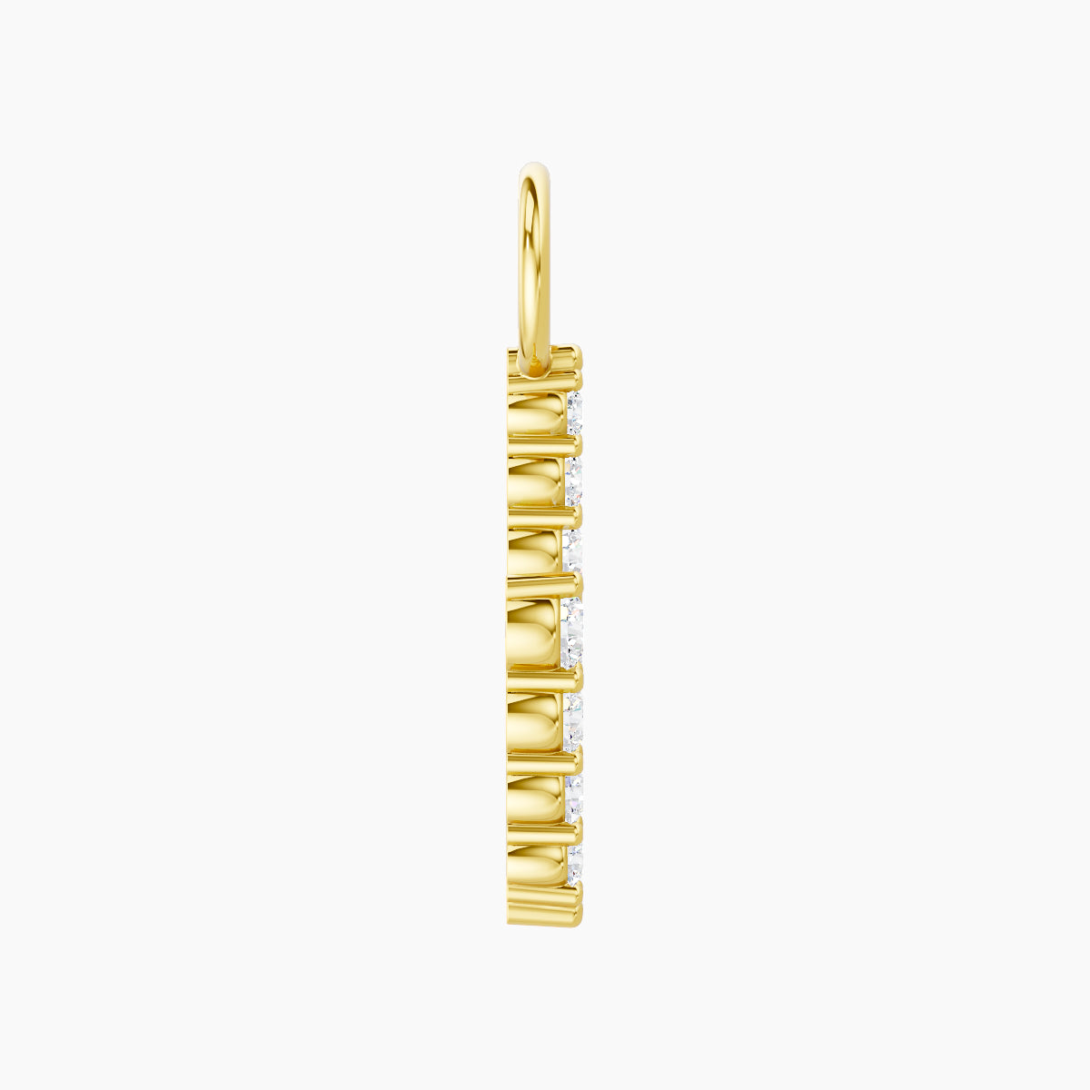 Phoebe | 18k Yellow Gold 11.5 mm Lightning Bolt Diamond Charm
