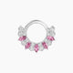 Reina | Piercing Septum Saphir Rose & Diamant