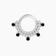 Saga | Black Diamond & Diamond Daith Piercing