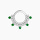 Saga | Emerald & Diamond Daith Piercing
