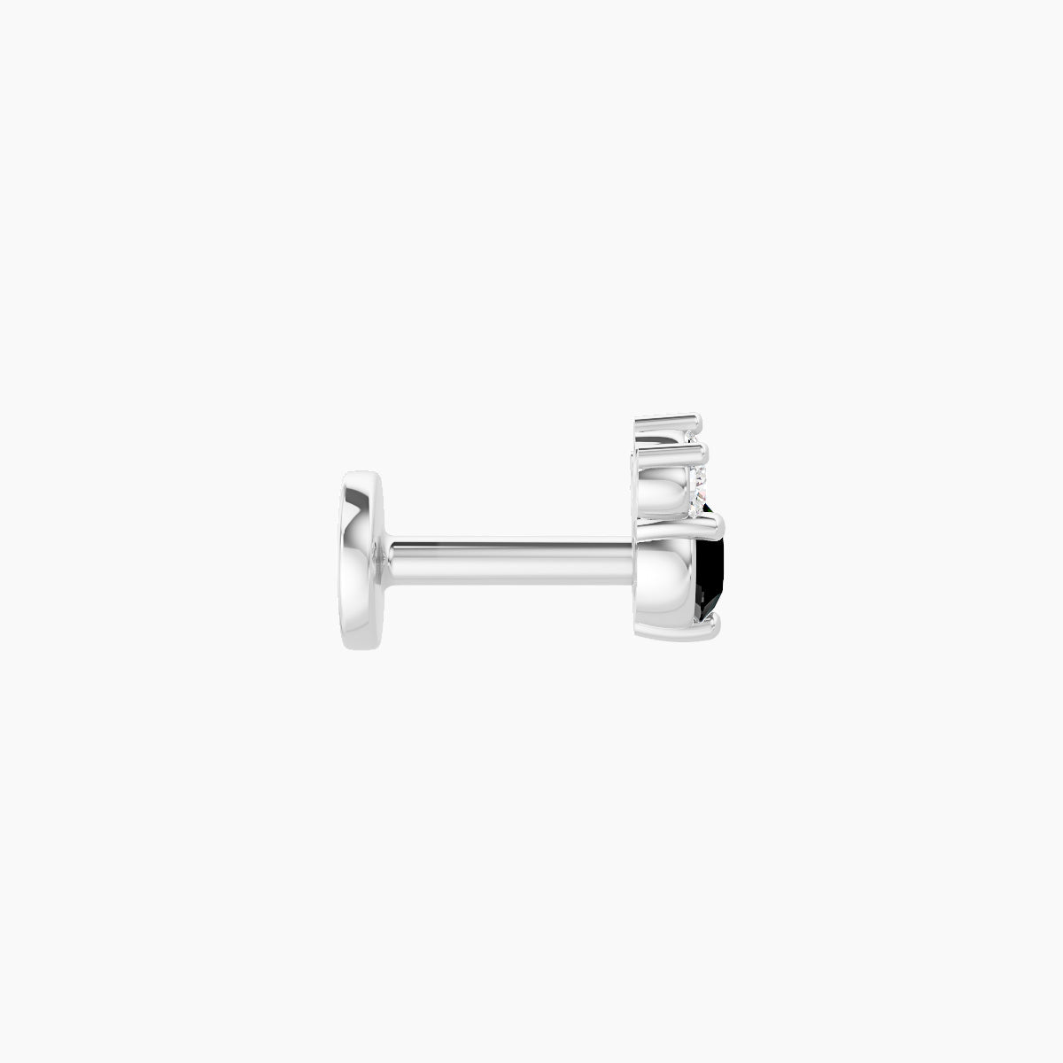 Sedna | 18k White Gold 5 mm 4.5 mm Black Diamond & Diamond Piercing