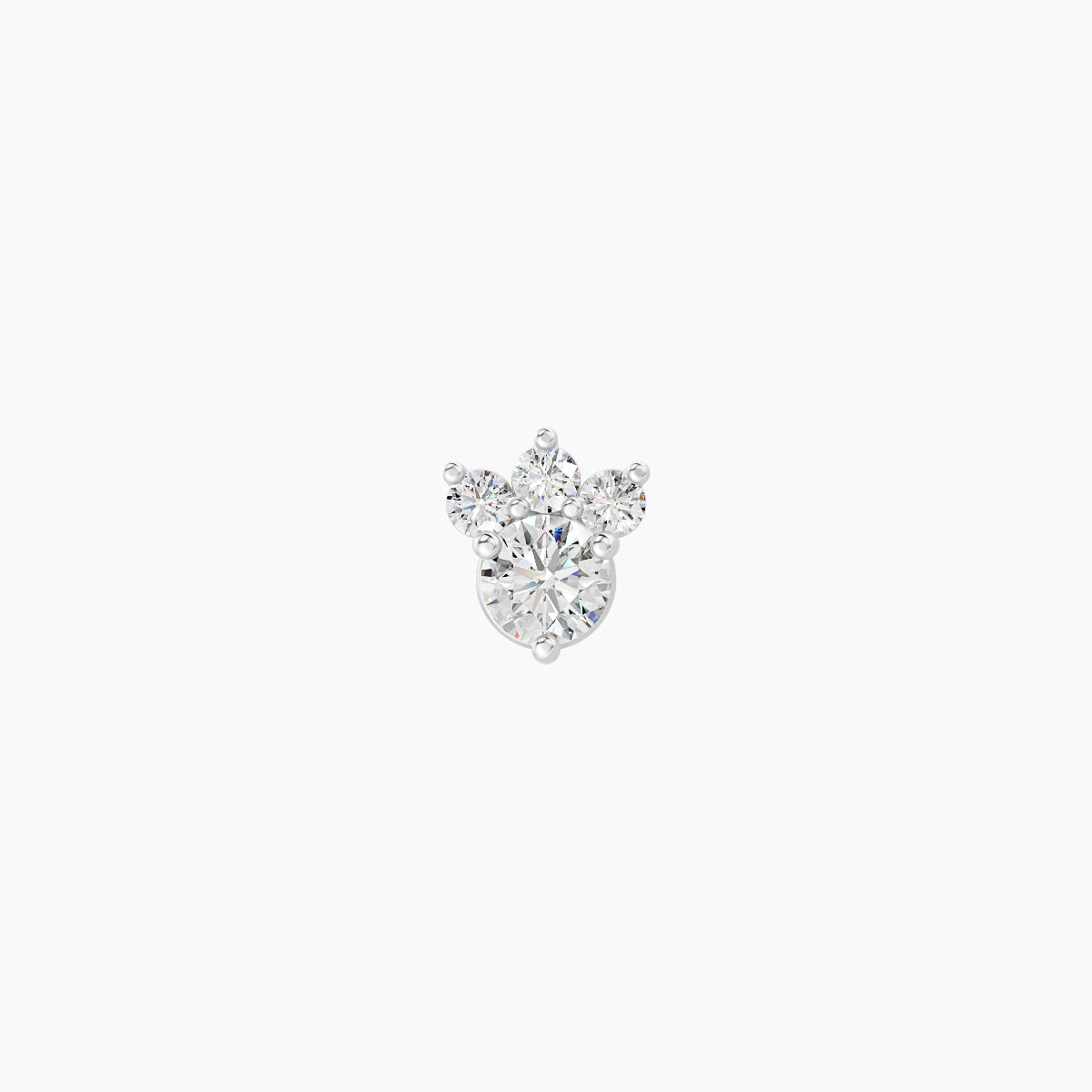 Sedna | 18k White Gold 5 mm 5 mm Diamond Piercing